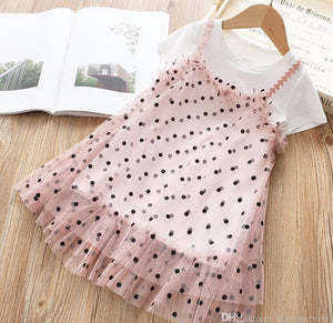Lace polka dot Top