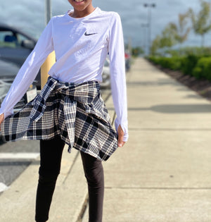 Plaid Skirt Leggings