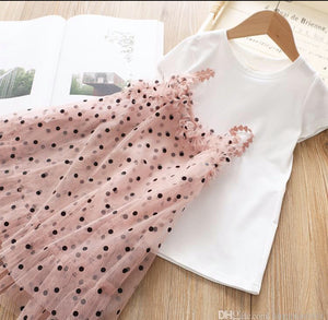 Lace polka dot Top