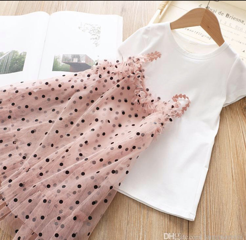 Lace polka dot Top