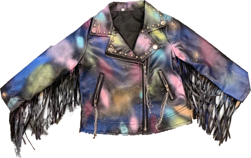 Girls Graffiti Leather